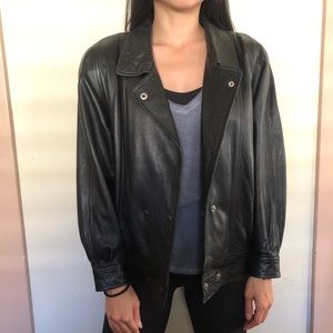VTG - 80s Baby Leather Jacket